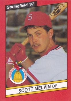 1987 Best Springfield Cardinals #24 Scott Melvin Front