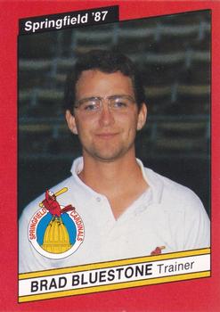 1987 Best Springfield Cardinals #27 Brad Bluestone Front