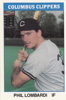 1987 TCMA Columbus Clippers #15 Phil Lombardi Front