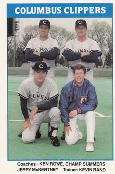 1987 TCMA Columbus Clippers #24 Ken Rowe / Champ Summers / Jerry McNertney / Kevin Rand Front