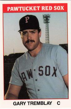 1987 TCMA Pawtucket Red Sox #12 Gary Tremblay Front