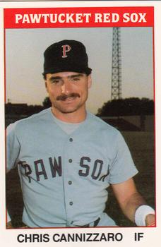 1987 TCMA Pawtucket Red Sox #2 Chris Cannizzaro Front