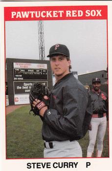 1987 TCMA Pawtucket Red Sox #3 Steve Curry Front