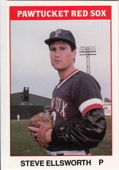 1987 TCMA Pawtucket Red Sox #6 Steve Ellsworth Front