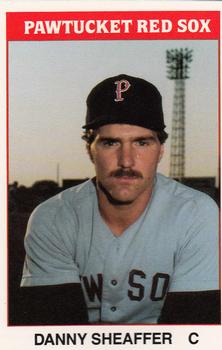 1987 TCMA Pawtucket Red Sox #8 Danny Sheaffer Front
