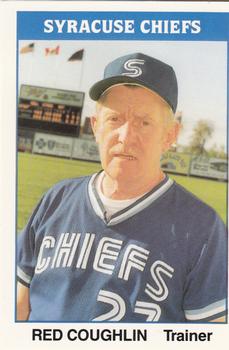 1987 TCMA Syracuse Chiefs #33 Red Coughlin Front