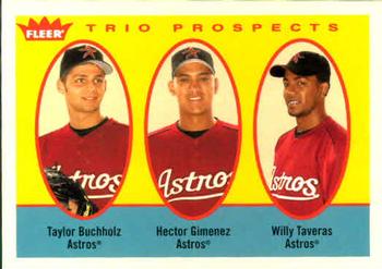 2005 Fleer Tradition #313 Taylor Buchholz / Hector Gimenez / Willy Taveras Front