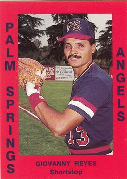 1988 Cal League #109 Giovanny Reyes Front