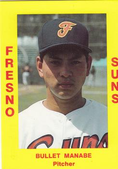 1988 Cal League #21 Bullet Manabe Front
