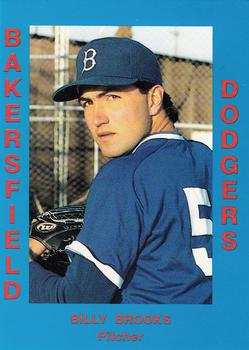 1988 Cal League #250 Billy Brooks Front