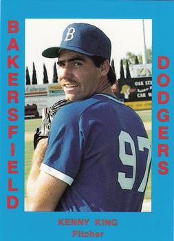 1988 Cal League #254 Kenny King Front