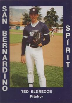 1988 Cal League #41 Ted Eldredge Front