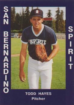 1988 Cal League #51 Todd Hayes Front
