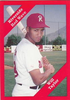 1989 Cal League #13 Will Taylor Front
