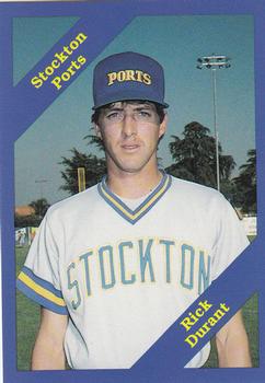 1989 Cal League #155 Rick Durant Front