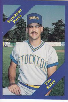 1989 Cal League #169 Tim Raley Front