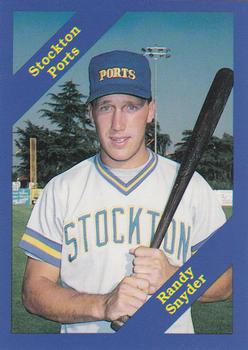1989 Cal League #170 Randy Snyder Front