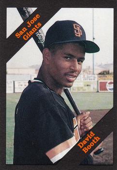 1989 Cal League #228 David Booth Front