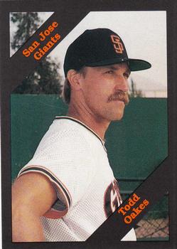 1989 Cal League #236 Todd Oakes Front