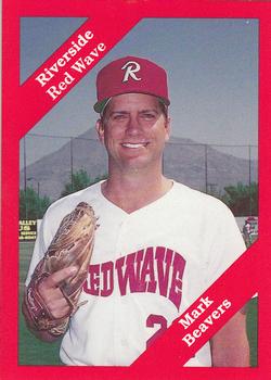 1989 Cal League #23 Mark Beavers Front