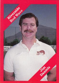 1989 Cal League #28 Jim Daniels Front