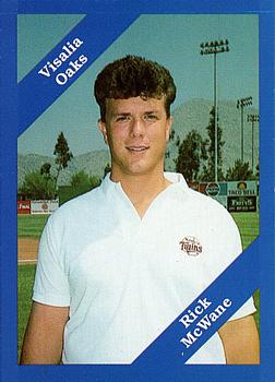 1989 Cal League #122 Rick McWane Front