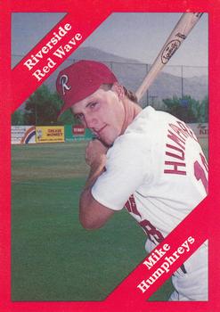 1989 Cal League #5 Mike Humphreys Front