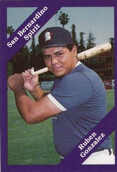 1989 Cal League #82 Ruben Gonzalez Front