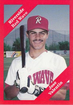 1989 Cal League #8 Jose Valentin Front