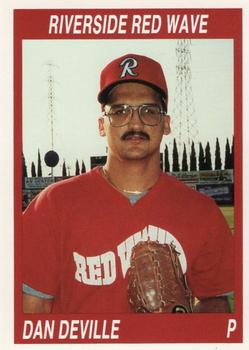 1990 Cal League #15 Dan Deville Front