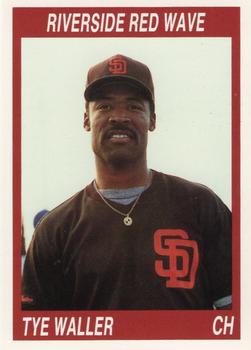 1990 Cal League #27 Ty Waller Front