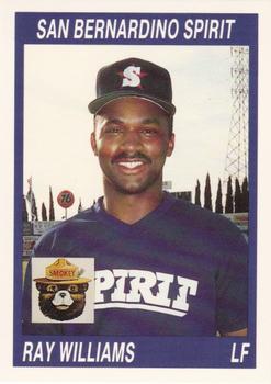 1990 Cal League #112 Ray Williams Front
