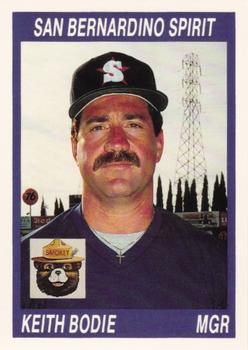1990 Cal League #114 Keith Bodie Front