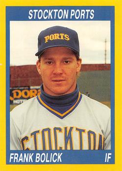 1990 Cal League #193 Frank Bolick Front