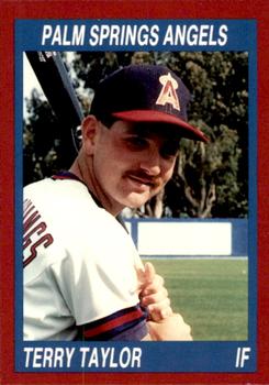 1990 Cal League #208 Terry Taylor Front