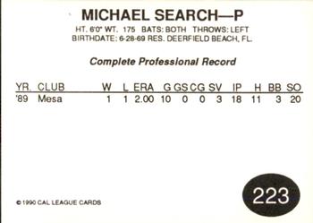 1990 Cal League #223 Michael Search Back
