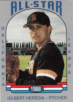 1988 Cal League All-Stars #2 Gil Heredia Front