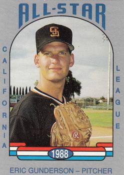 1988 Cal League All-Stars #5 Eric Gunderson Front