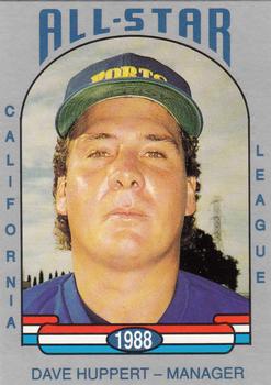 1988 Cal League All-Stars #19 Dave Huppert Front