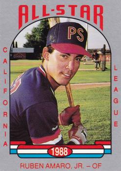 1988 Cal League All-Stars #32 Ruben Amaro, Jr. Front