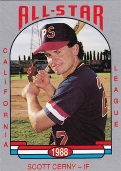 1988 Cal League All-Stars #33 Scott Cerny Front