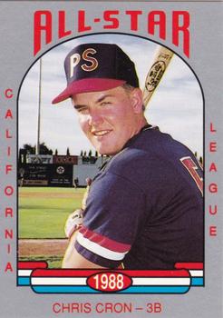 1988 Cal League All-Stars #34 Chris Cron Front