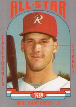 1989 Cal League All-Stars #10 Mike Humphreys Front