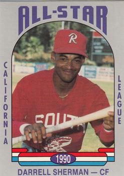 1990 Cal League All-Stars #10 Darrell Sherman Front