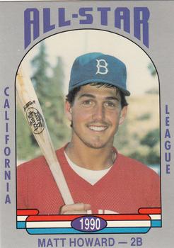 1990 Cal League All-Stars #14 Matt Howard Front