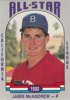 1990 Cal League All-Stars #22 Jamie McAndrew Front