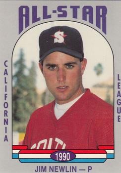 1990 Cal League All-Stars #23 Jim Newlin Front