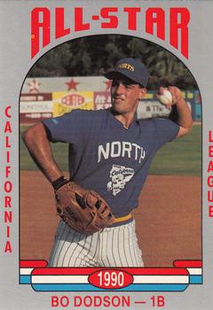1990 Cal League All-Stars #38 Bo Dodson Front