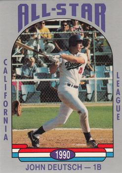 1990 Cal League All-Stars #3 John Deutsch Front
