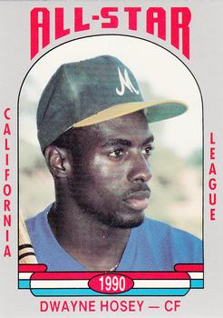 1990 Cal League All-Stars #42 Dwayne Hosey Front